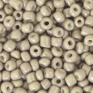Seed beads 8/0 (3mm) Soft taupe